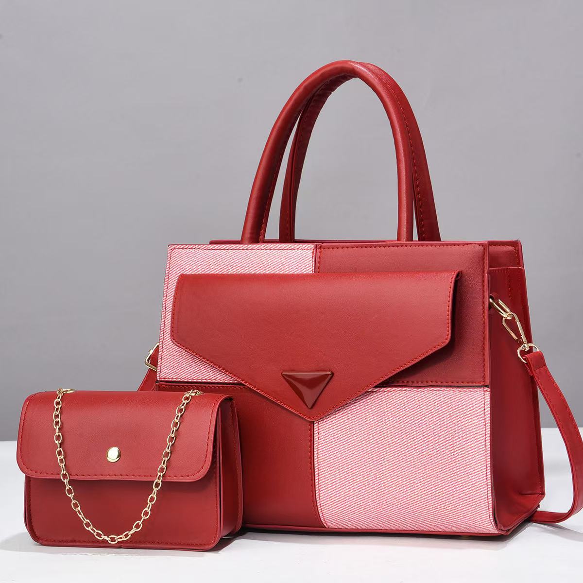 Patchwork Contrast Color Good-looking Light Luxury Women's Shoulder Bag