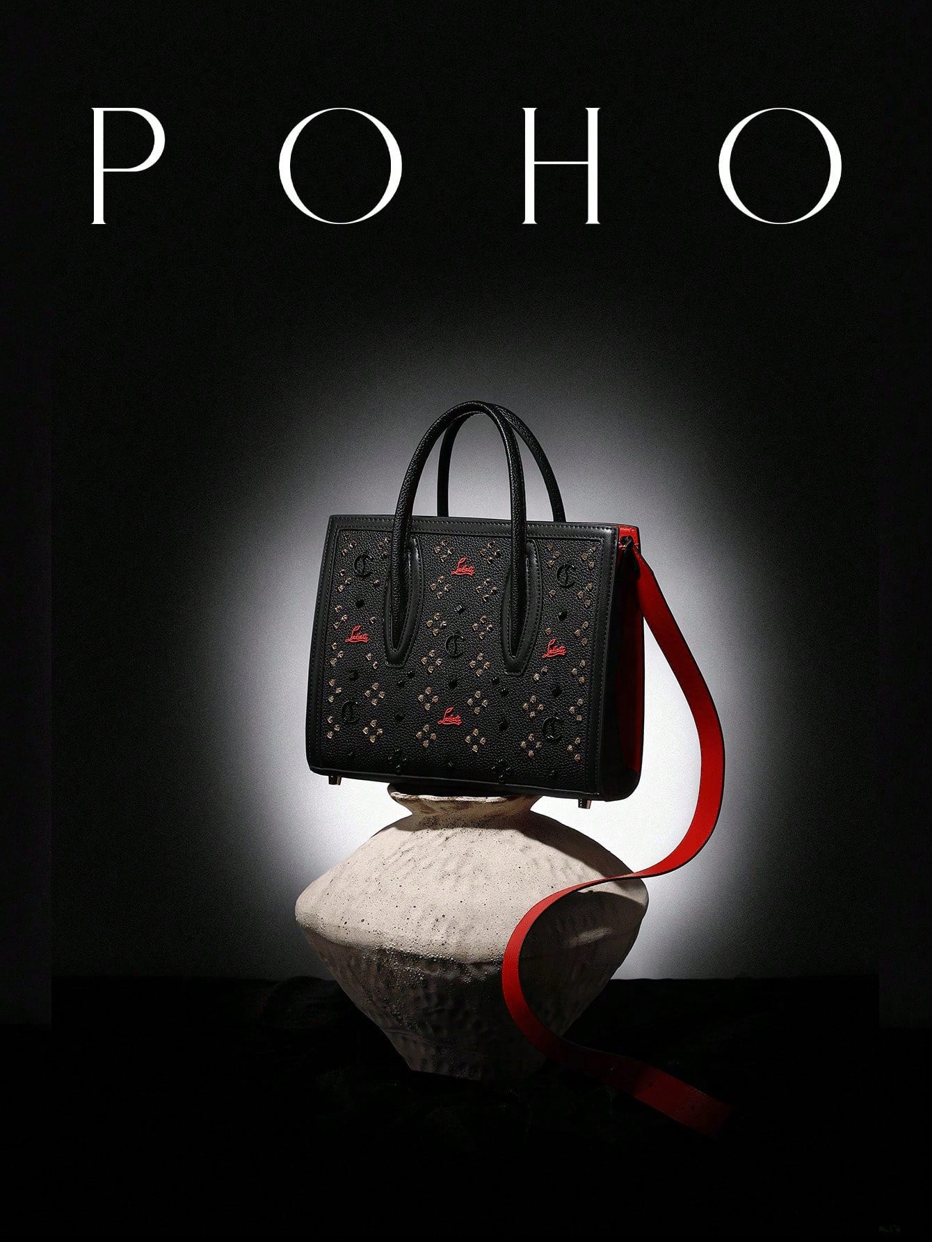 Women's Source Retro Trendy High Quality Fashion Banquet Rivet Tote Bag