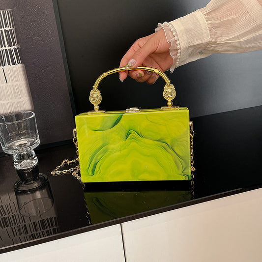 Women's Acrylic Box Fashion Candy Color Dinner Women's Shoulder Bag