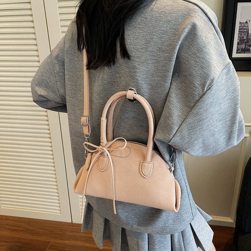 Women's Summer Solid Color Shell Fashion Trend Textured Underarm Bag