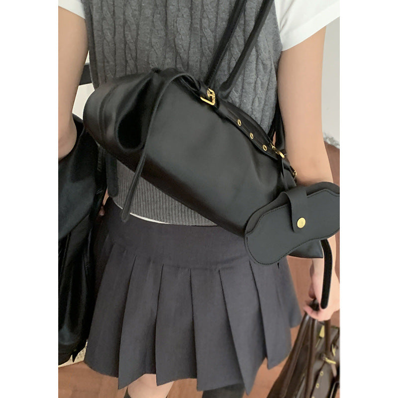 Women's Niche Retro Bowling Simple Large Capacity Underarm Bag