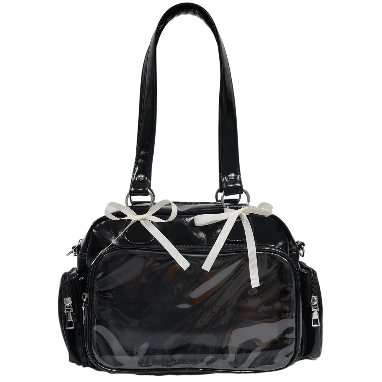 Large Capacity Transparent Bar Secondary Element Shoulder Bags