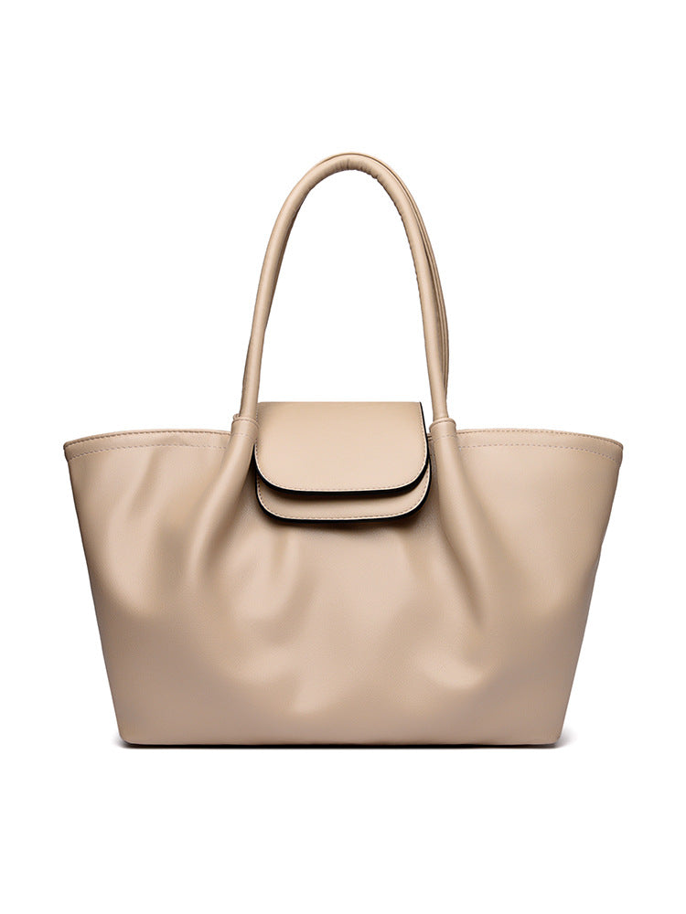 Women's Simple Fashion Commuter Soft Leather Underarm Light Luxury Minority Women's Shoulder Bag