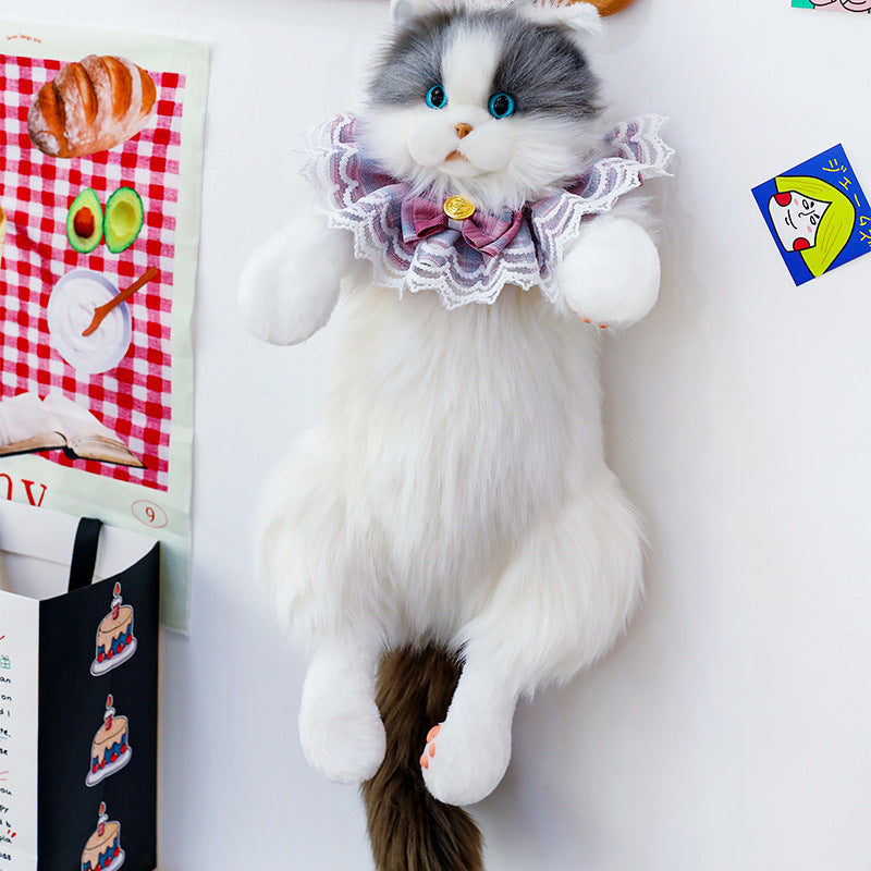 Simulation Cute Cat Plush Girlfriends Gift Backpacks