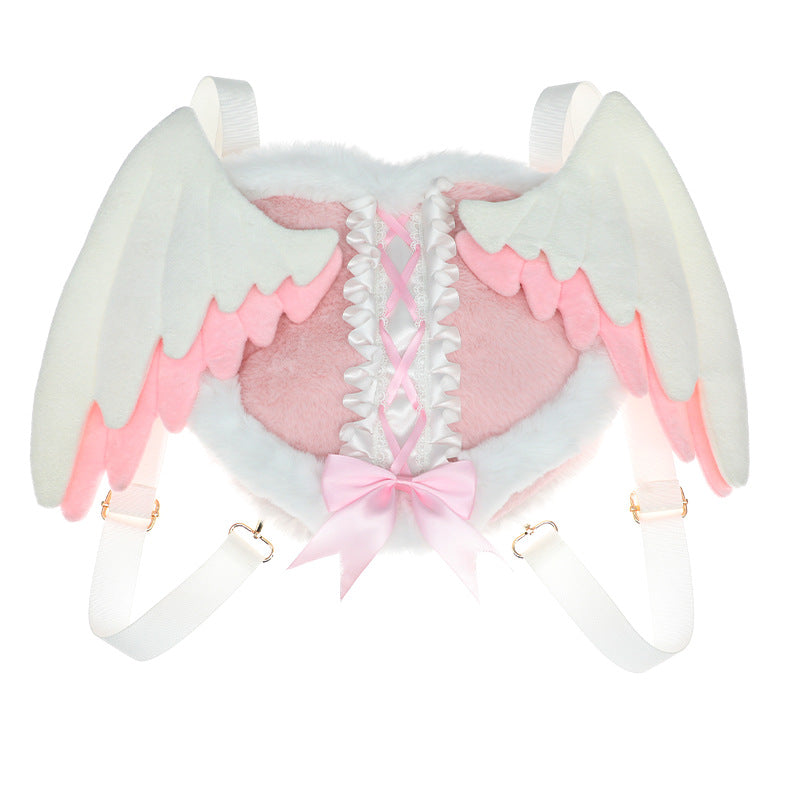 Plush Wings Comic Show Angel Cartoon Women's Backpack