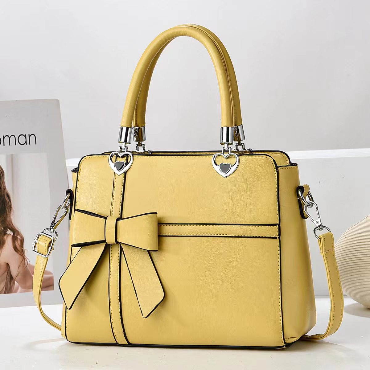 Women's Large Capacity Texture Mother One Piece Women's Shoulder Bag