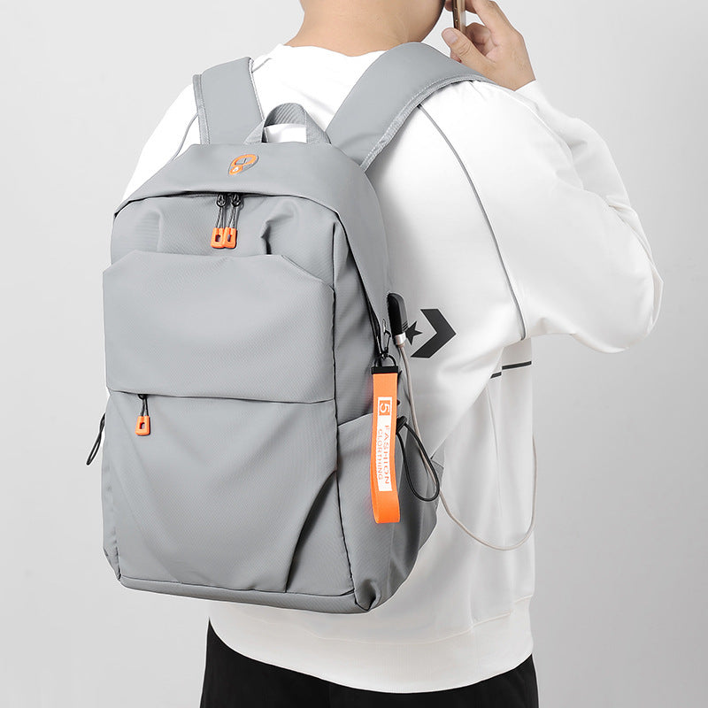 Men's Simple Atmosphere Business Computer Trendy Charging Leisure Backpack
