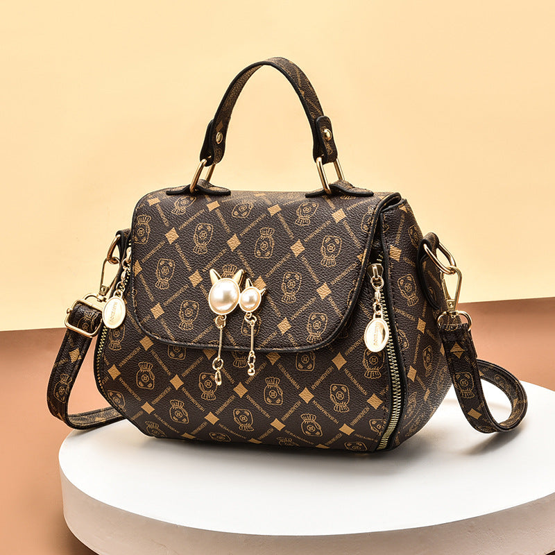 Comfortable Female Lady Fashion Tide Round Women's Shoulder Bag