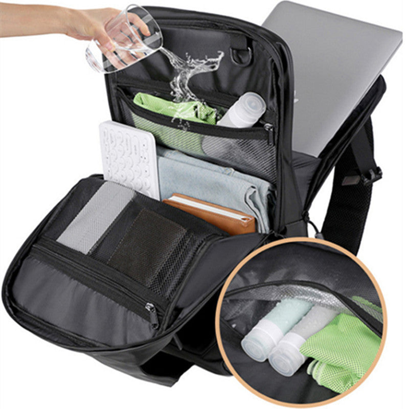 Men's Capacity Dry Wet Separation Computer Protective Multifunctional Helmet Travel Bags