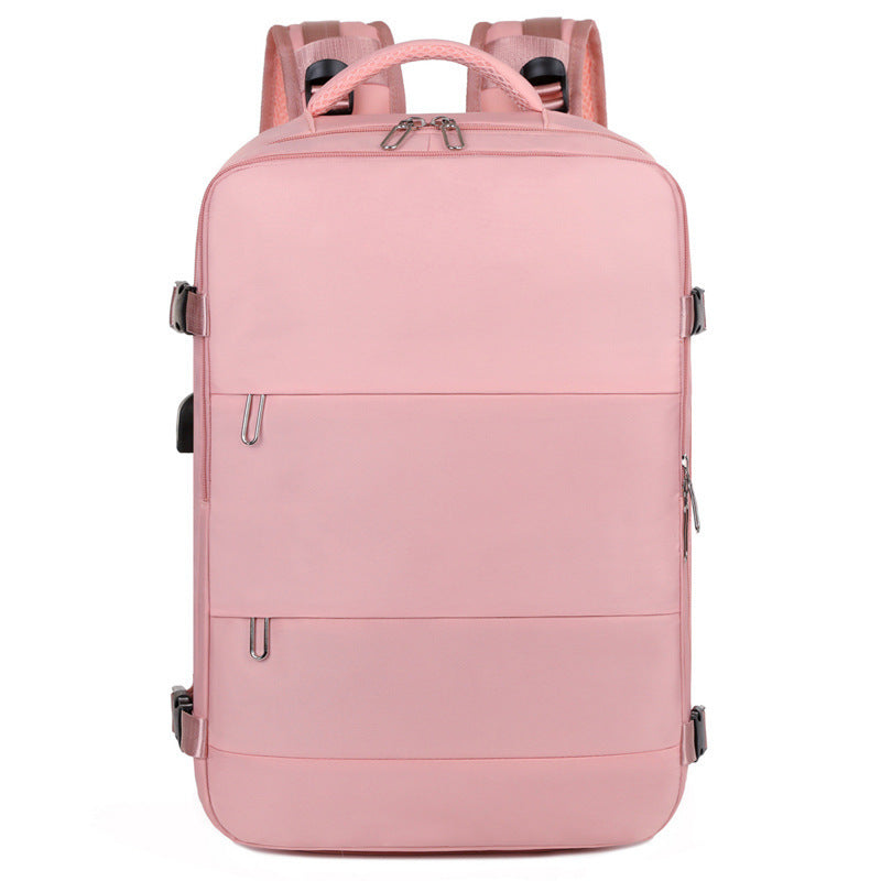 Trendy Large Capacity Carrying Double Zipper Business Backpack