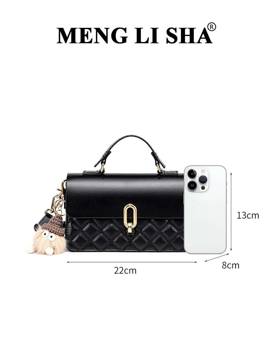 Women's Classic Style Advanced Texture Portable Box Women's Shoulder Bag