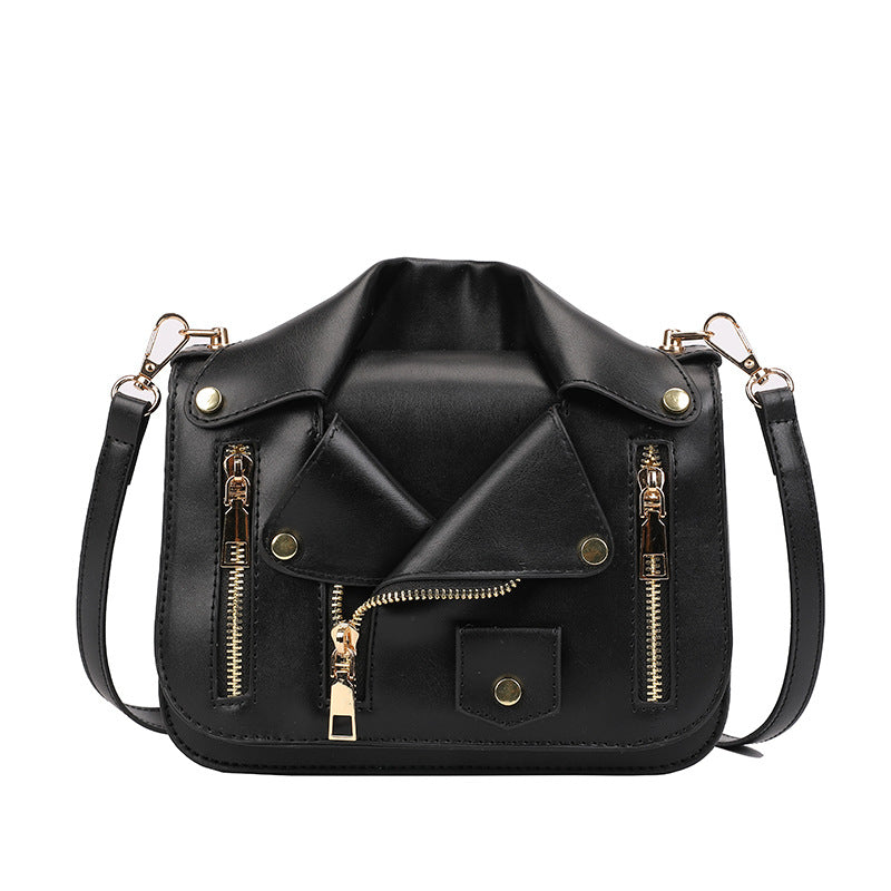 Personalized Leather Jacket Korean Fashion Clothes Women's Shoulder Bag