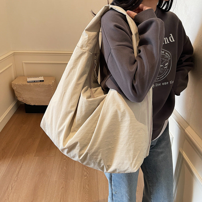 Women's Canvas For Trendy Versatile Large Capacity Underarm Women's Shoulder Bag