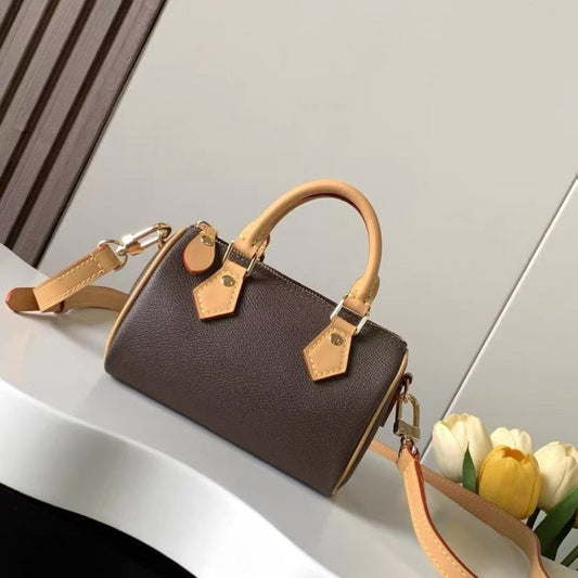Original Logo Pillow Chip Boston Leather Tote Bag