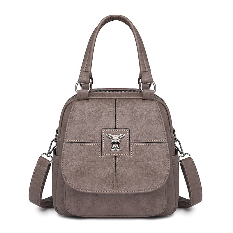 Women's Retro Fashion Soft Leather Portable Women's Backpack