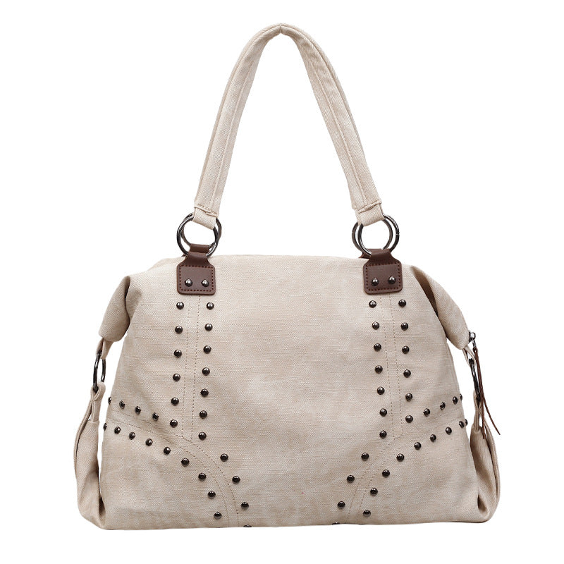 Rivet Large Capacity Vintage Commuter Trend Handbags