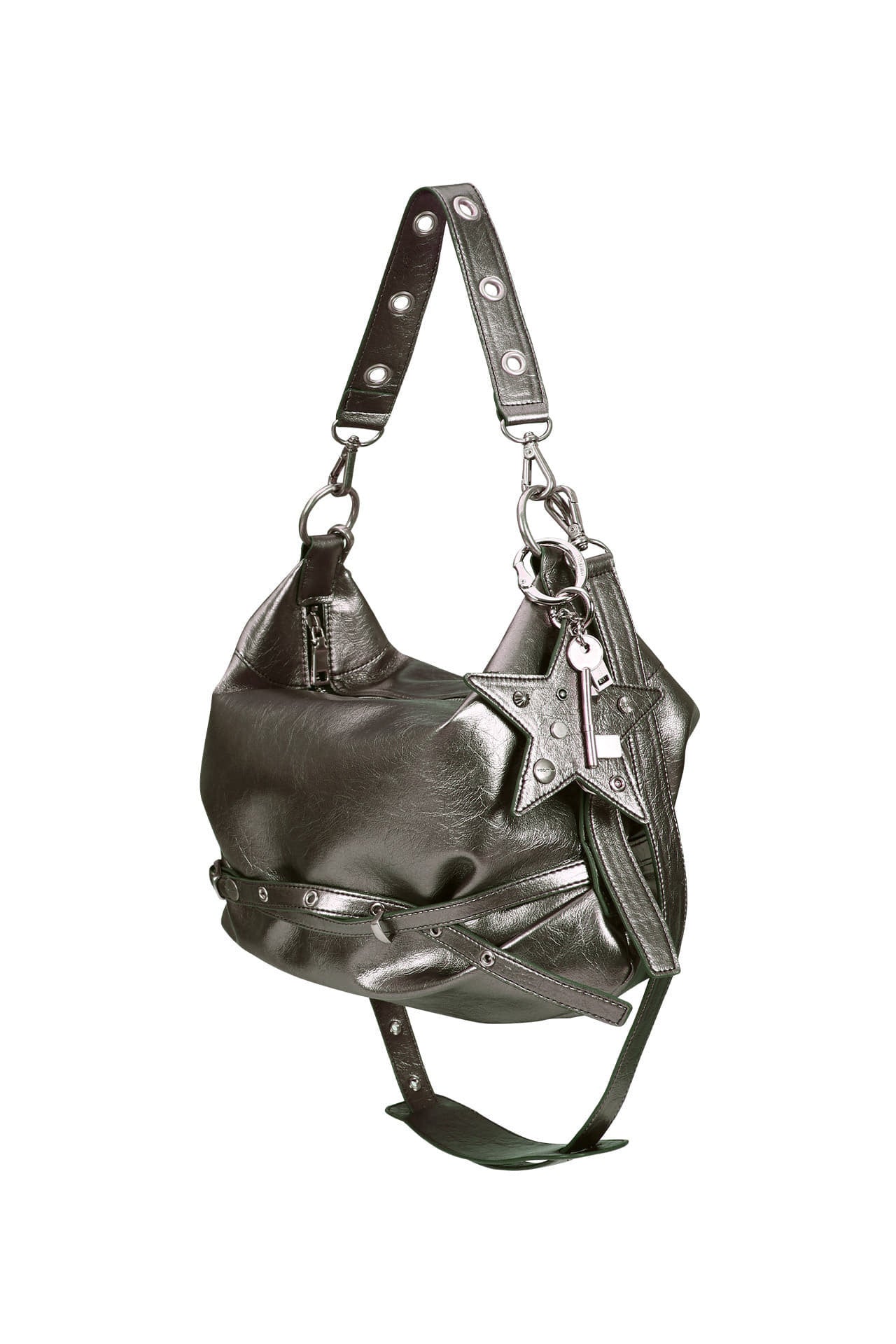 Classic Star Pillow-shaped Strap Leather Surface Women's Shoulder Bag