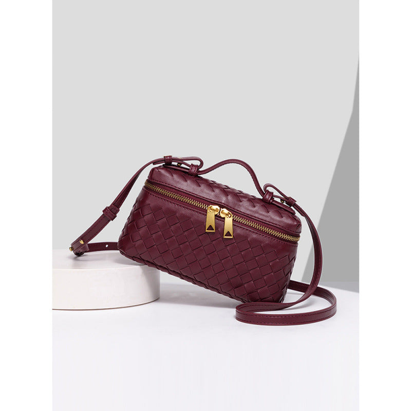 Hand-woven Lunch Box Practical Trendy Portable Women's Shoulder Bag