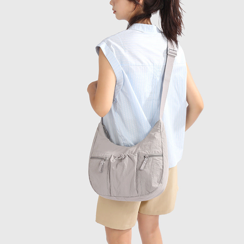 Women's Korean Fashion Simple Lightweight Large Capacity Drawstring Bags