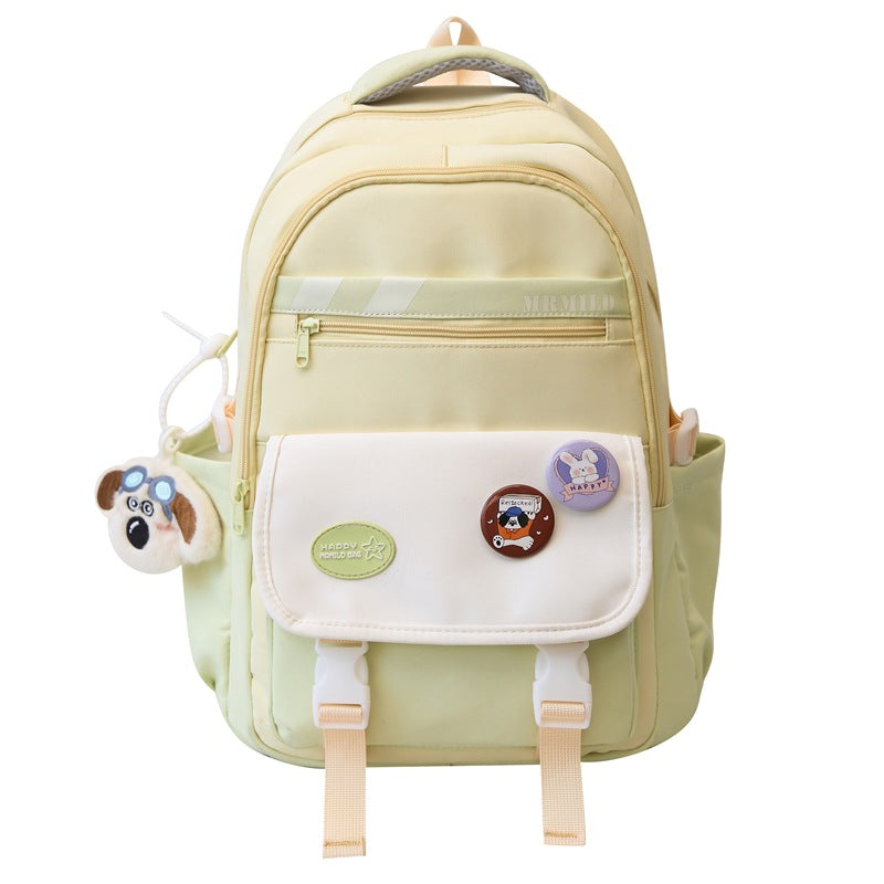 Fashion Color Contrast Large Capacity High Leisure Backpack
