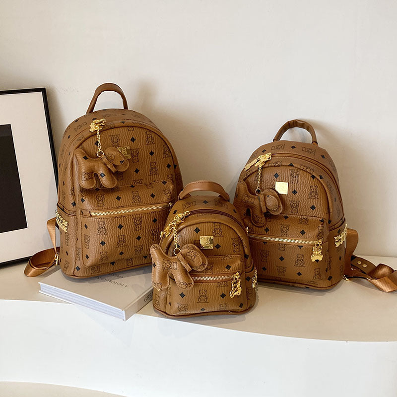 Women's & Men's Printed Niche High Sense Commute Leisure Backpack