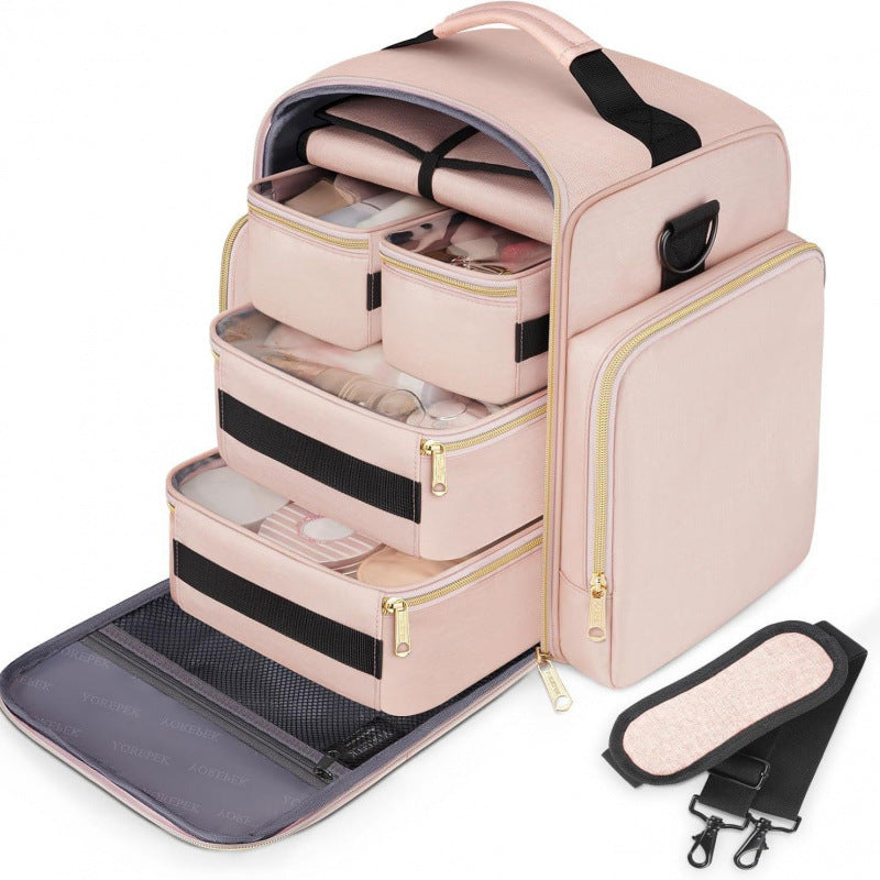 Storage Detachable Boxes Jewelry Organizing Roll Cosmetic Bags