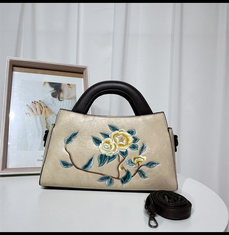 Embroidered Chinese Style National Cheongsam Matching Retro Bags