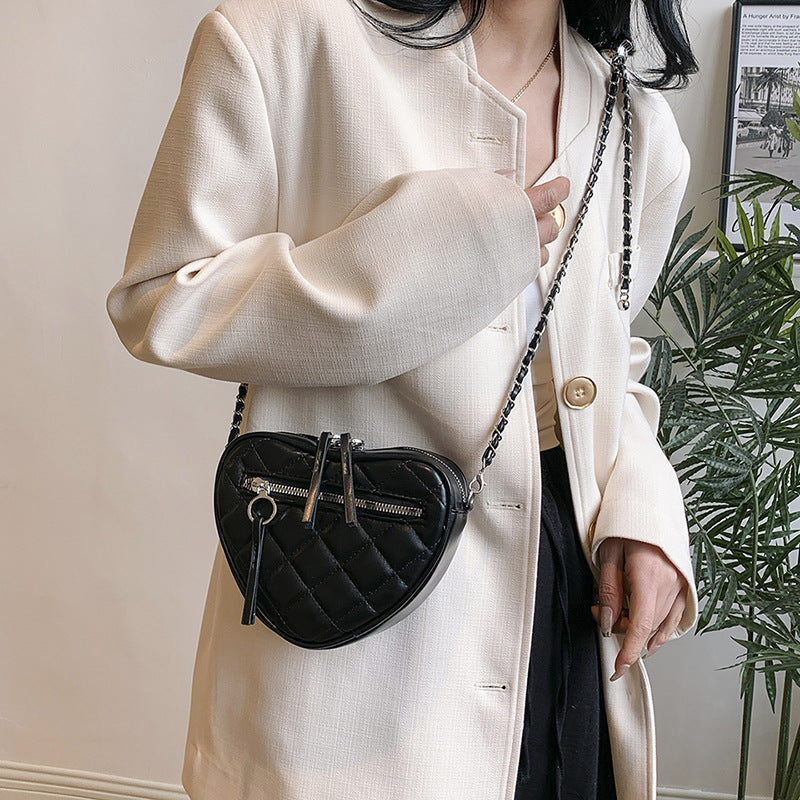 Women's Minority Fashion Love Mini Chain Rhombic Women's Shoulder Bag