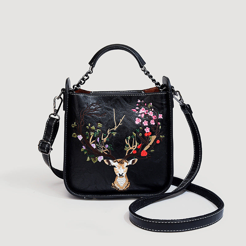 Embroidered Chinese Style Portable Elegant Mother Women's Shoulder Bag