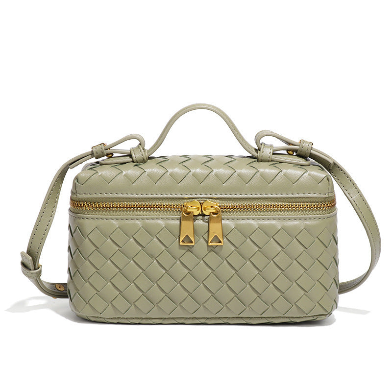 Women's Handmade Woven Fashion Lunch Box Trendy Bags