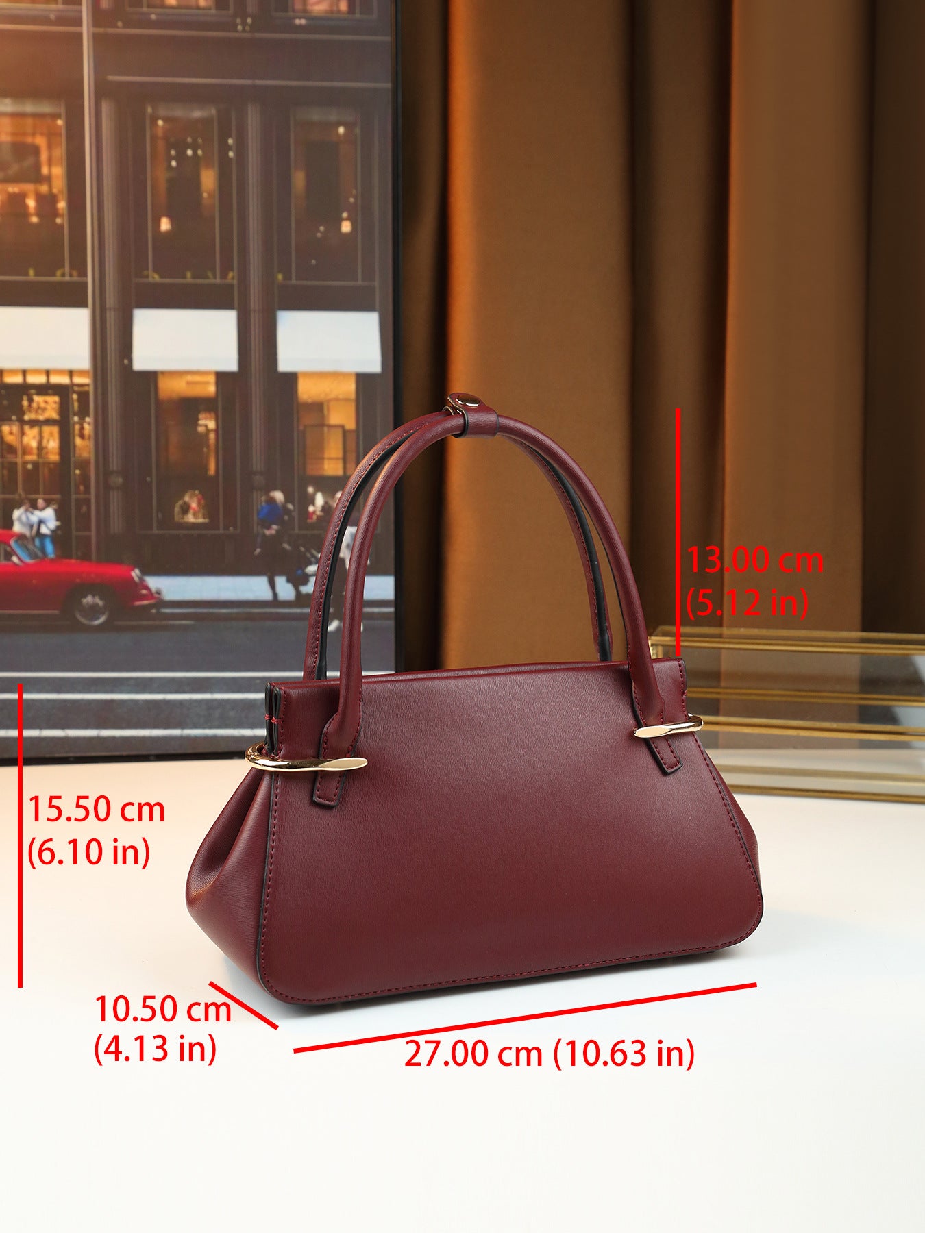Women's Style Solid Color Pleated Portable Fashionable Women's Handbag