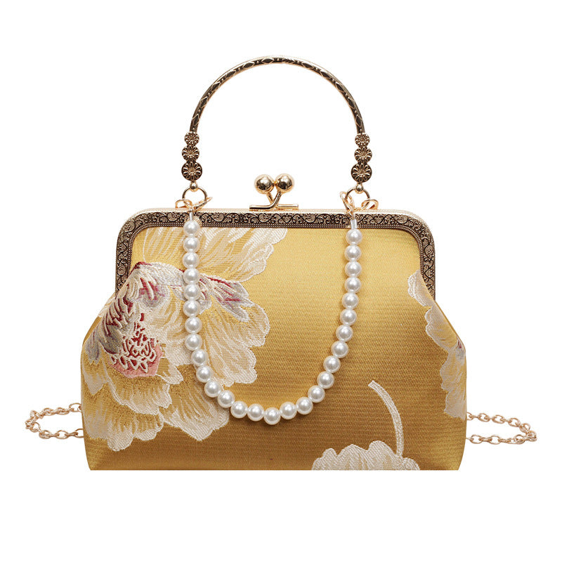 Women's Cheongsam Chinese Style Embroidery Portable Fashion Women's Shoulder Bag