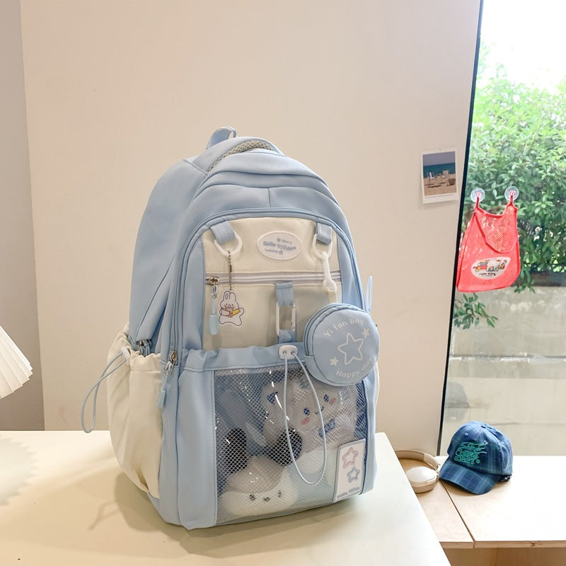 Primary Good-looking Pink Junior High Snack Cartoon Cute Large Leisure Backpack