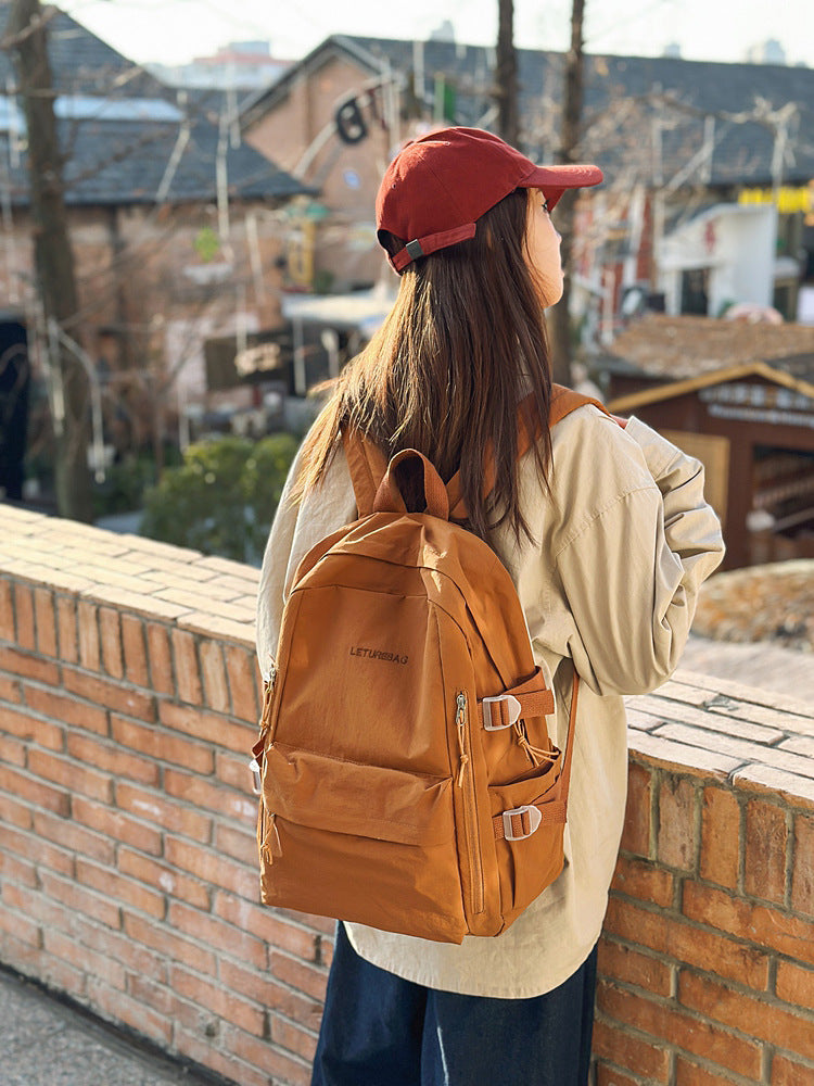 Korean Style Simple Lightweight Niche Trendy Early Leisure Backpack