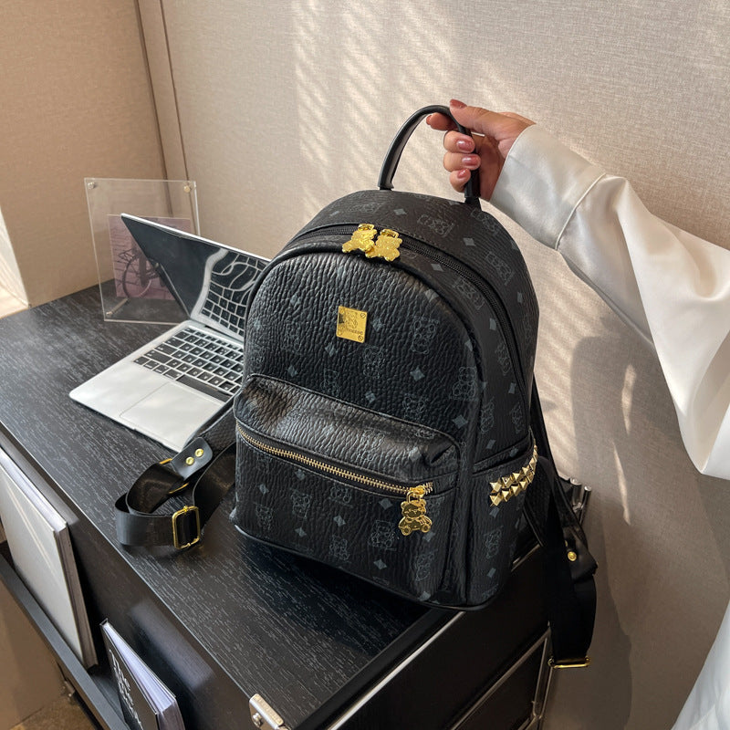 Women's Birthday Gift Cute Bear Commuter Large Capacity Bags