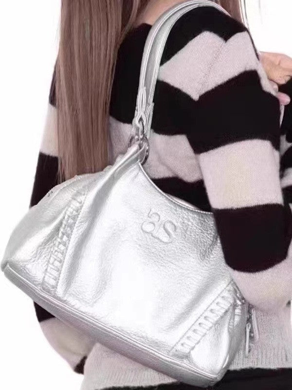 Fashion Hobo Leather Motorcycle Large Capacity Bags