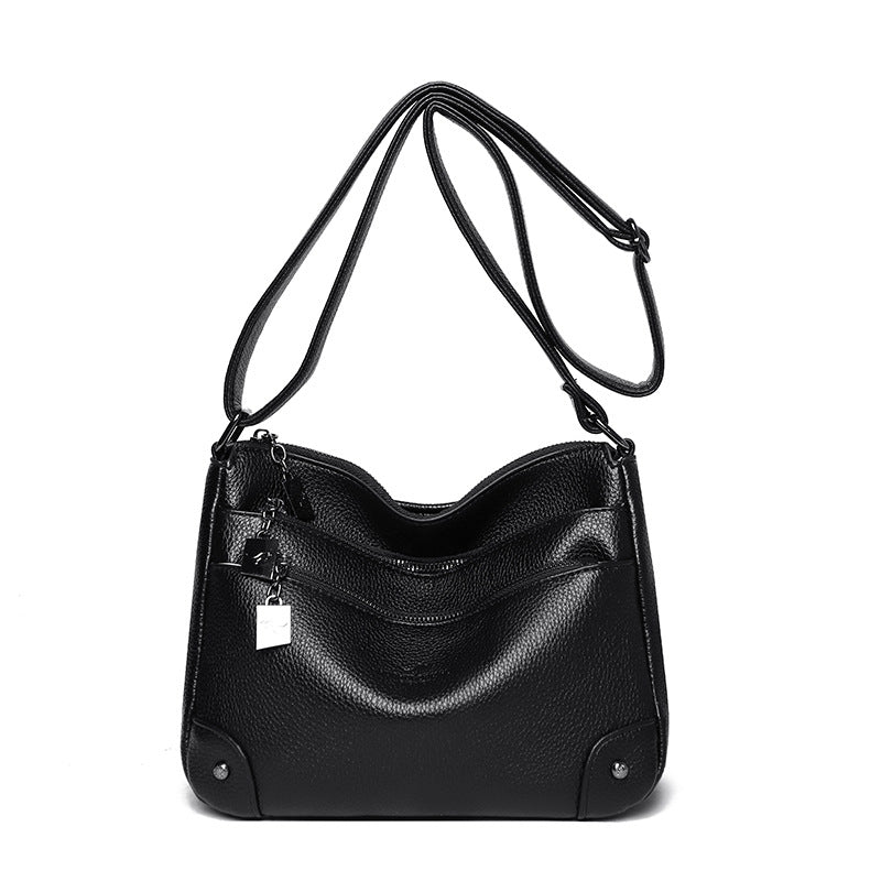 Women's Hand-held Genuine Leather Fashion Large Capacity Women's Messenger Bag