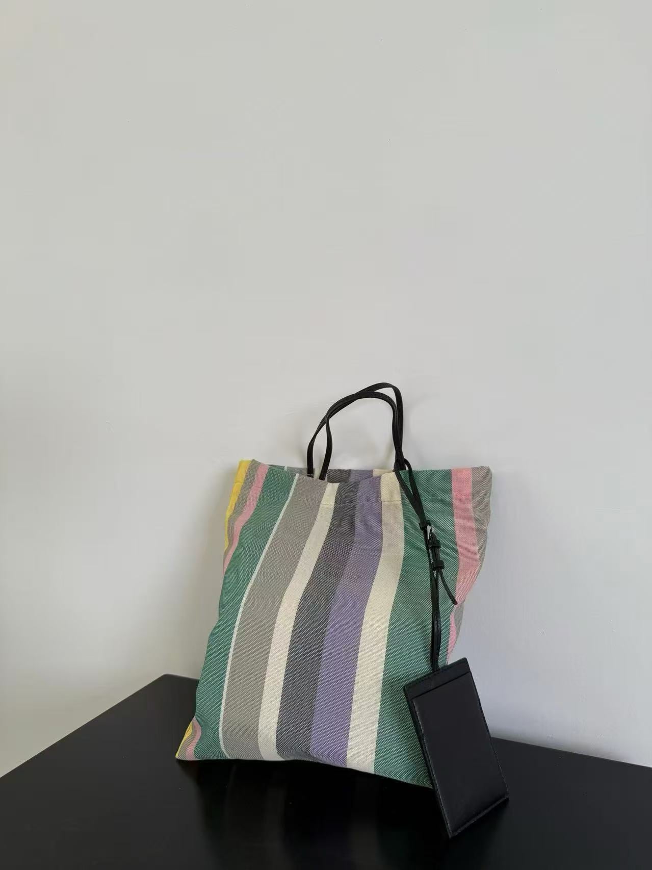 Style Rainbow Striped Large Capacity Fashion Leisure Women's Shoulder Bag