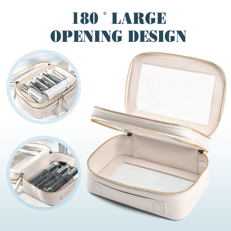 Large Capacity Waterproof Storage Portable Out Double Layer Transparent Bags