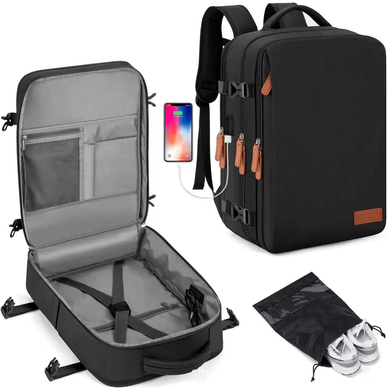 Wet Dry Classification Large Capacity Waterproof Rucksack Backpacks