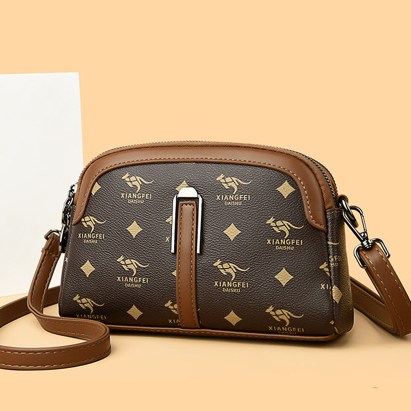 Casual Women's Fashionable Printed Mother Shell Women's Messenger Bag