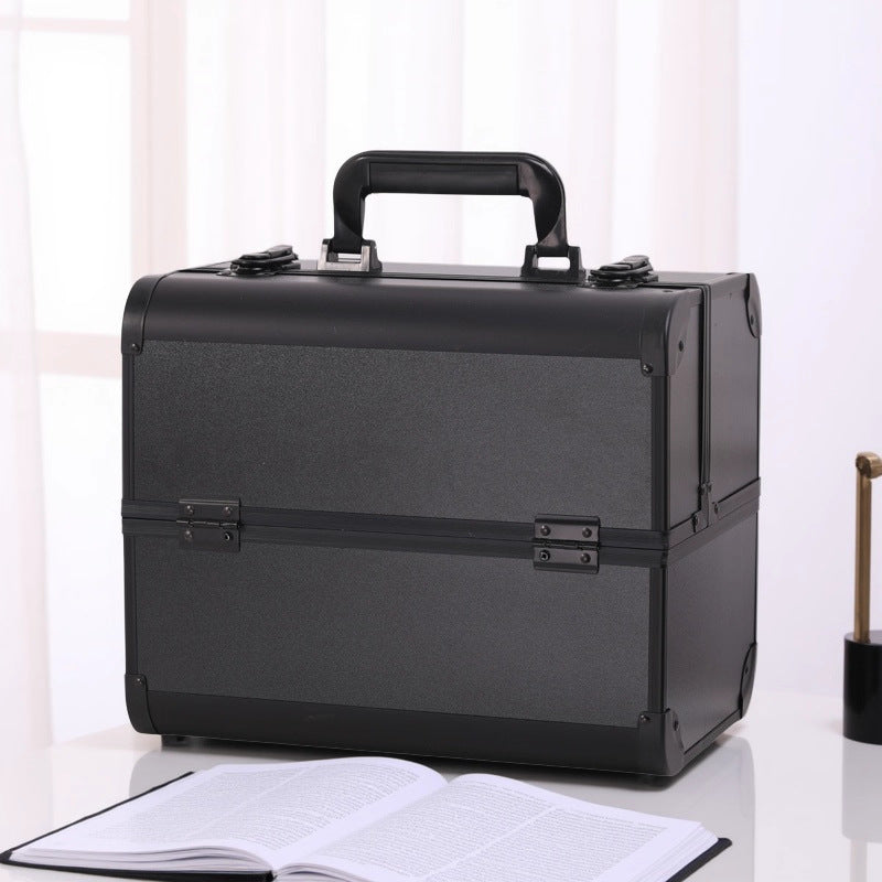 Aluminum Alloy Makeup Box Tattoo Embroidery Nail Beauty Eyelash Toolbox Cosmetic Cases