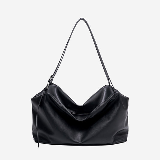 Women's First Layer Cowhide Commuter Genuine Leather Lazy Women's Shoulder Bag
