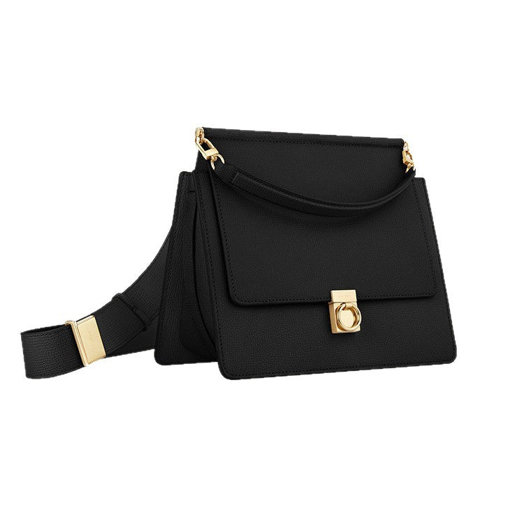 Pauline Gray Litchi Cowhide Princess Portable Women's Shoulder Bag