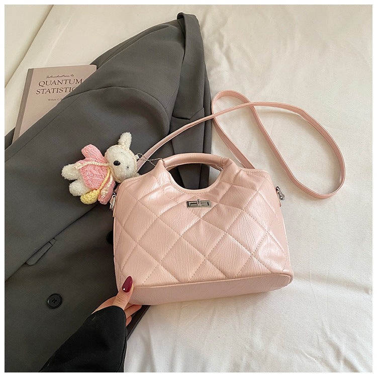 Durable Innovative Women's Korean Rhombus Commuter Bucket Bag