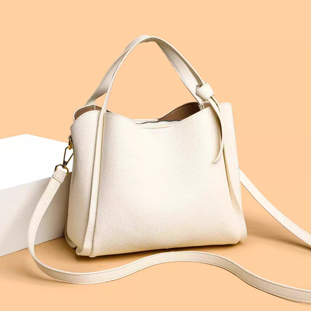 Women's Super Popular Texture Large Capacity Portable Bucket Bags