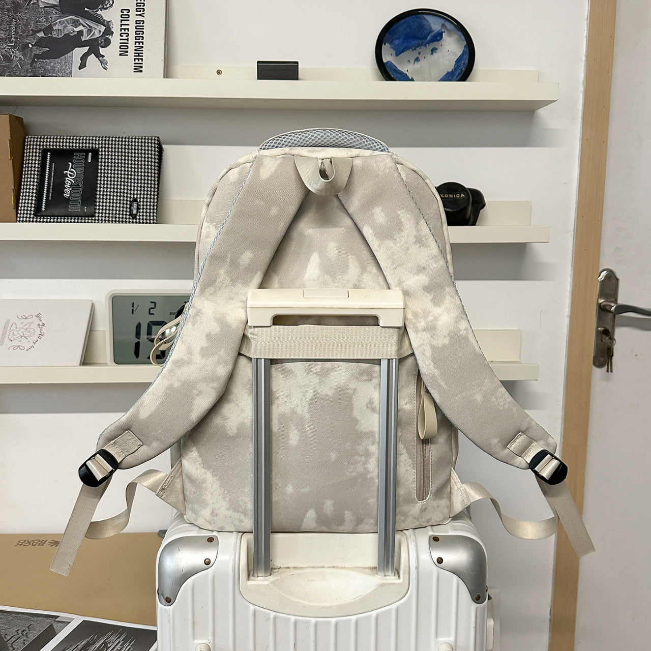 Men's Korean Style Female Junior High Large Capacity Simple College Leisure Backpack