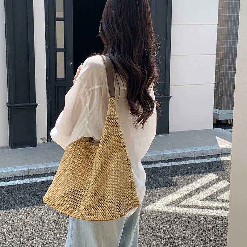 Summer Popular Trendy Seaside Beach Weaving Ladies Bags
