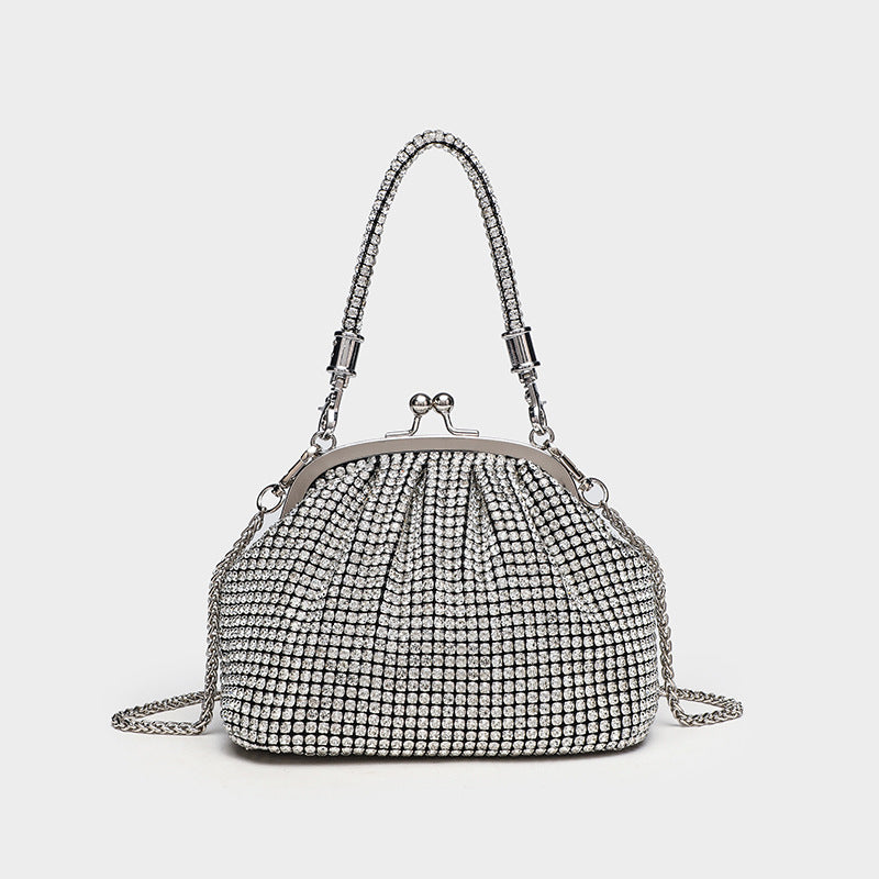 Women's Diamond Studded Hand Dinner Shiny Rhinestone Women's Messenger Bag
