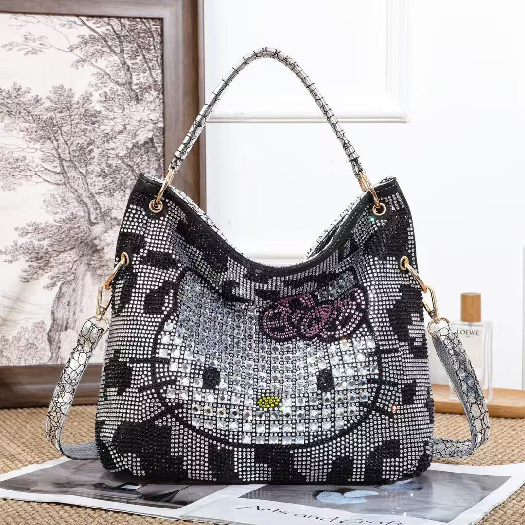 Women's Rhinestone High-grade For Commute Western Style Large Women's Shoulder Bag